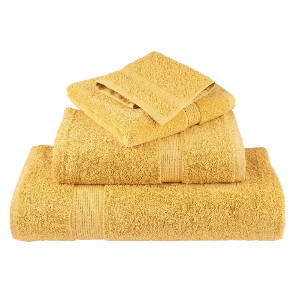 håndklæder 12 stk. Premium SOLUND 600 g/m2 guldfarvet