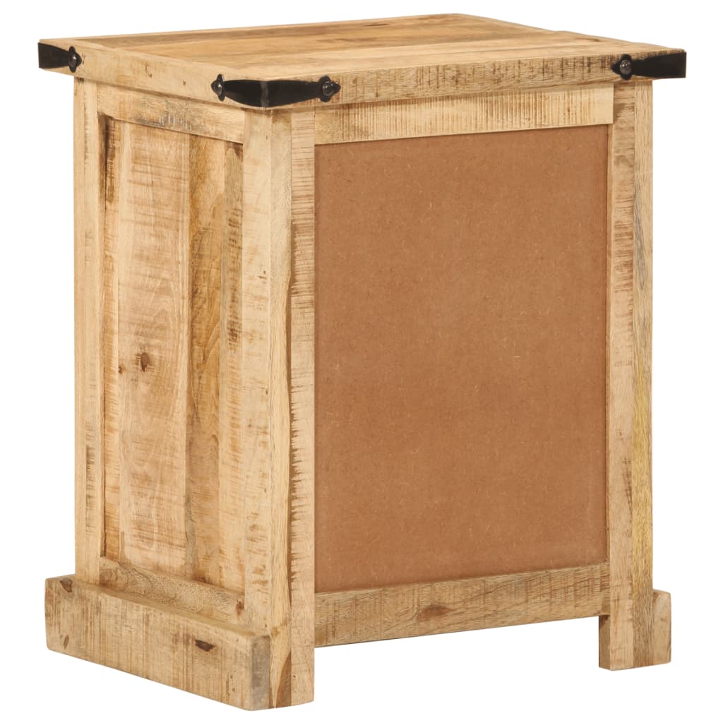sengebord 40x35x50 cm massivt mangotræ