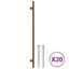 skabshåndtag 20 stk. 320 mm rustfrit stål bronzefarvet