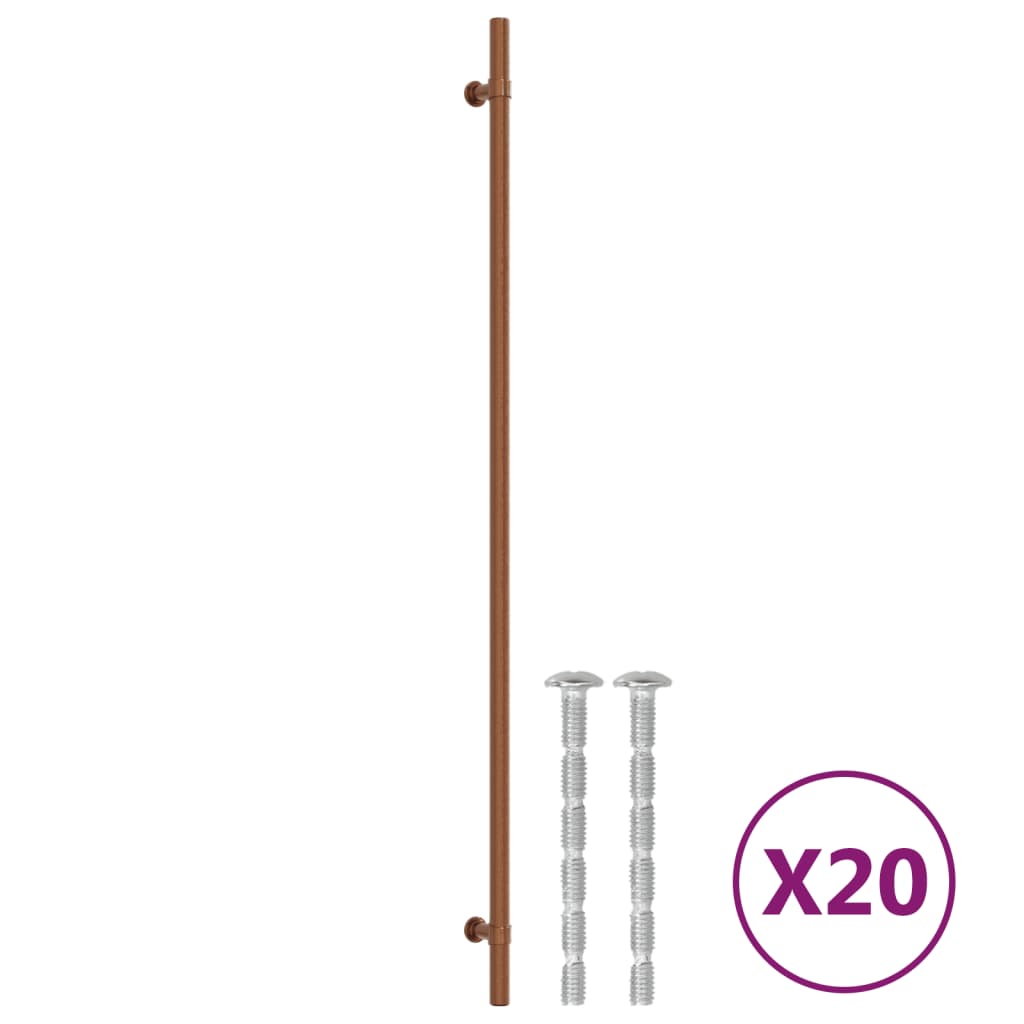 skabshåndtag 20 stk. 480 mm rustfrit stål bronzefarvet