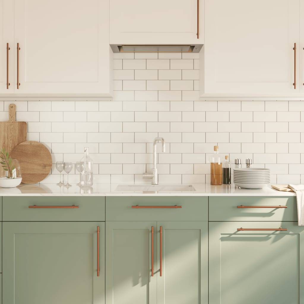 skabshåndtag 10 stk. 224 mm rustfrit stål bronzefarvet
