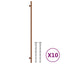 skabshåndtag 10 stk. 480 mm rustfrit stål bronzefarvet