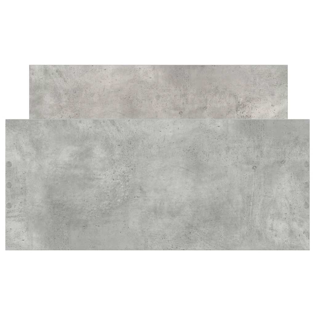 sengeramme 100x200 cm konstrueret træ betongrå