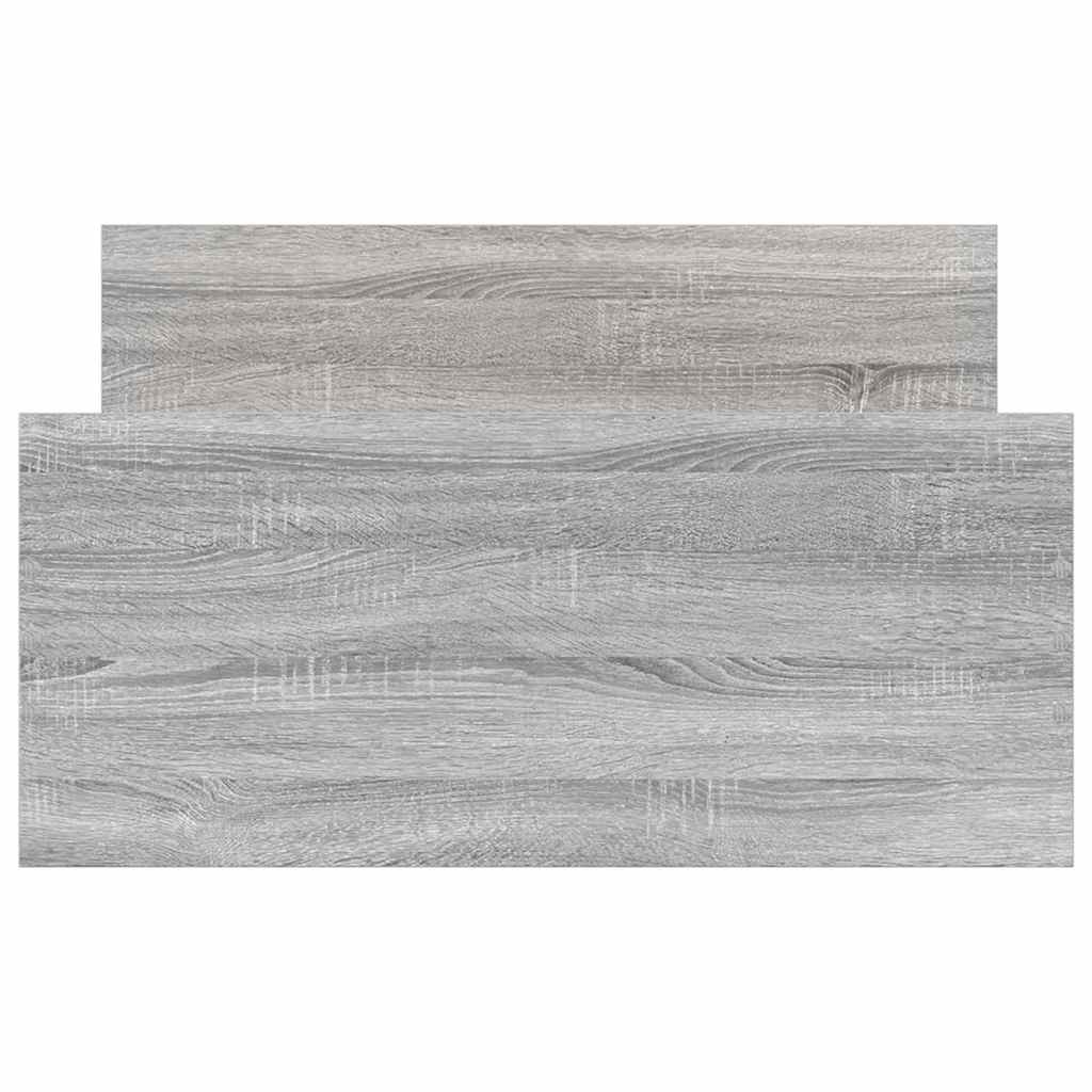 sengeramme 100x200 cm konstrueret træ grå sonoma-eg