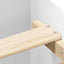 sengeramme 90x190 cm konstrueret træ hvid