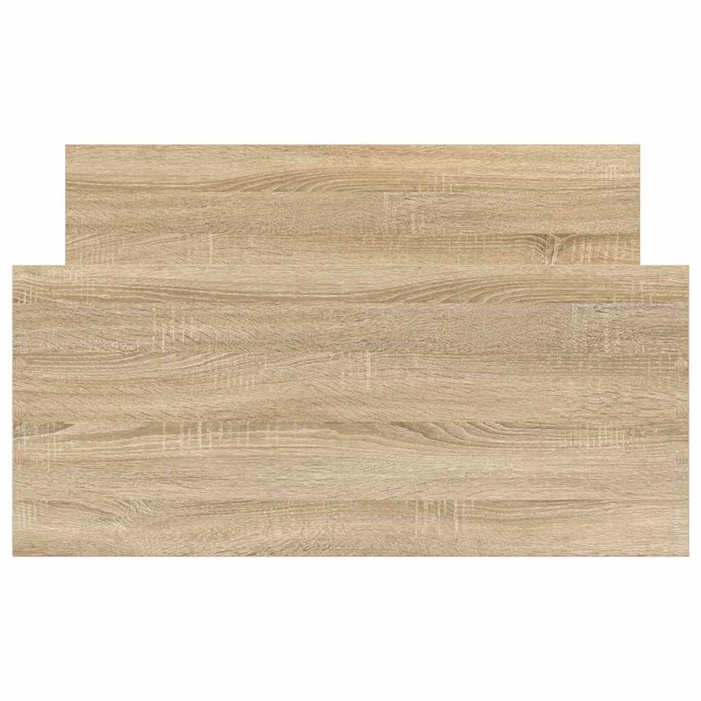 sengeramme 90x190 cm uden madras konstrueret træ sonoma-eg