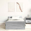 sengeramme 75x190 cm konstrueret træ grå sonoma-eg