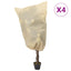 plantebeskyttelse med snore 4 stk. 70 g/m² 0,8x1 m