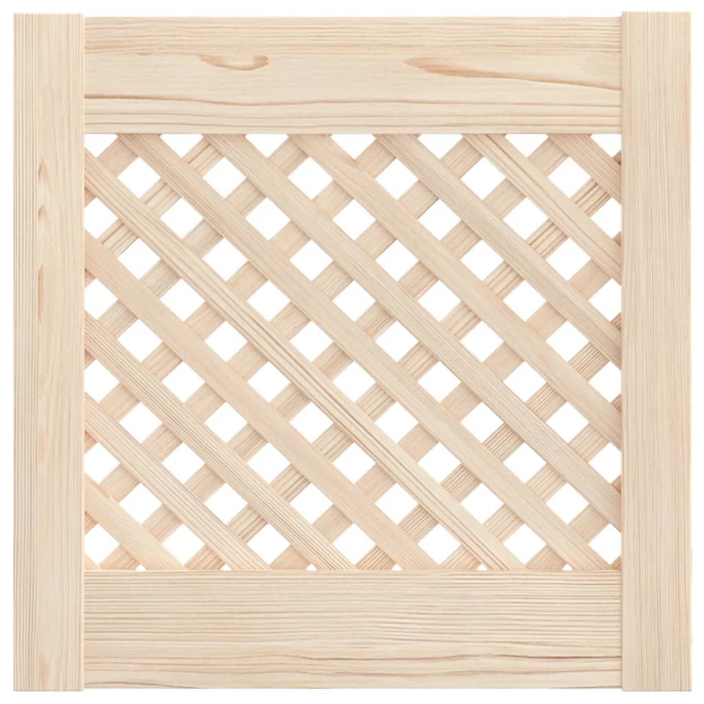 skabslåger 2 stk. 39,5x39,5 cm gitterdesign massivt fyrretræ