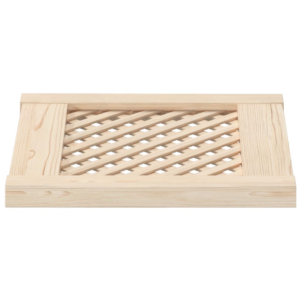 skabslåger 2 stk. 39,5x39,5 cm gitterdesign massivt fyrretræ