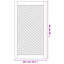 skabslåger 2 stk. 49,5x99 cm gitterdesign massivt fyrretræ