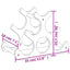 vinreol til 6 flasker 35x18x25,5 cm bambus