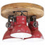 loftlampe 25 W 35x35x25 cm E27 rustik rød