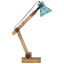 skrivebordslampe 25 W 23x18x96 cm E27 rustik blå