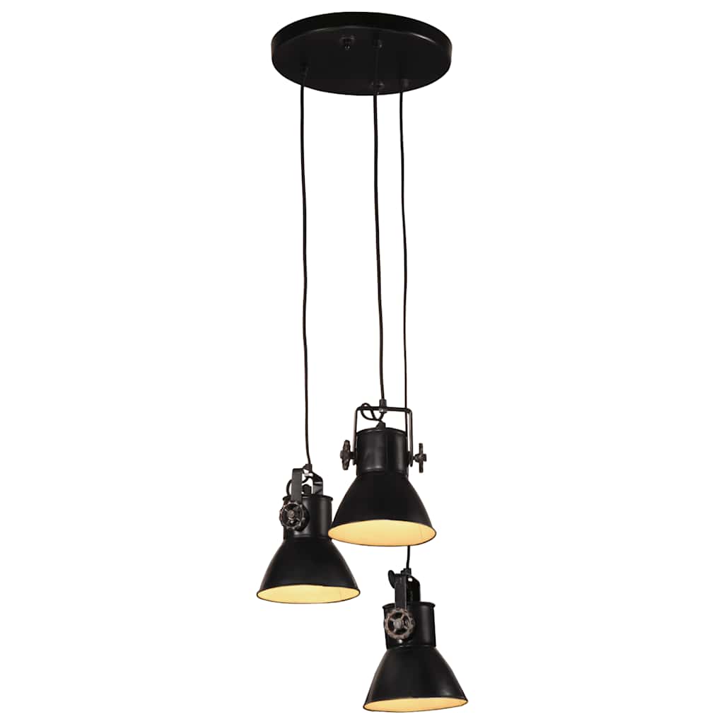pendel25 W rund 30x30x100 cm E27 sort billede