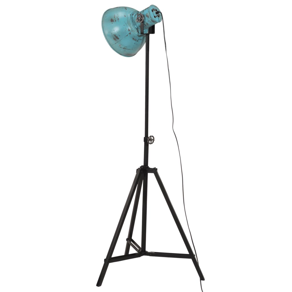 gulvlampe 25 W 61x61x90/150 cm E27 rustik blå