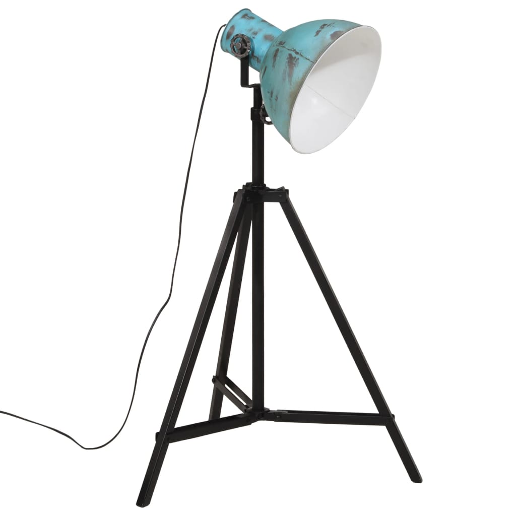 gulvlampe 25 W 61x61x90/150 cm E27 rustik blå