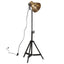 gulvlampe 35x35x65/95 cm 25 W E27 antik messingfarve