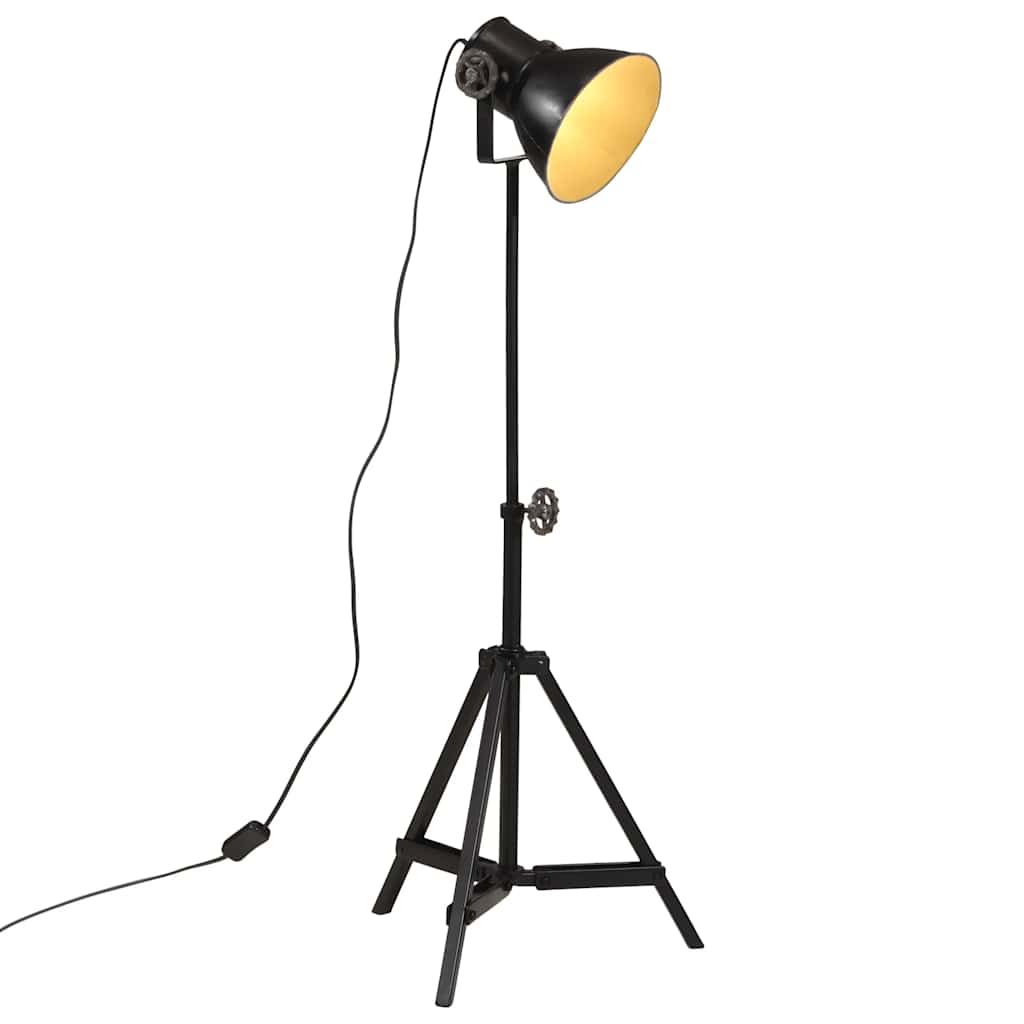 gulvlampe 35x35x65/95 cm 25 W E27 sort billede