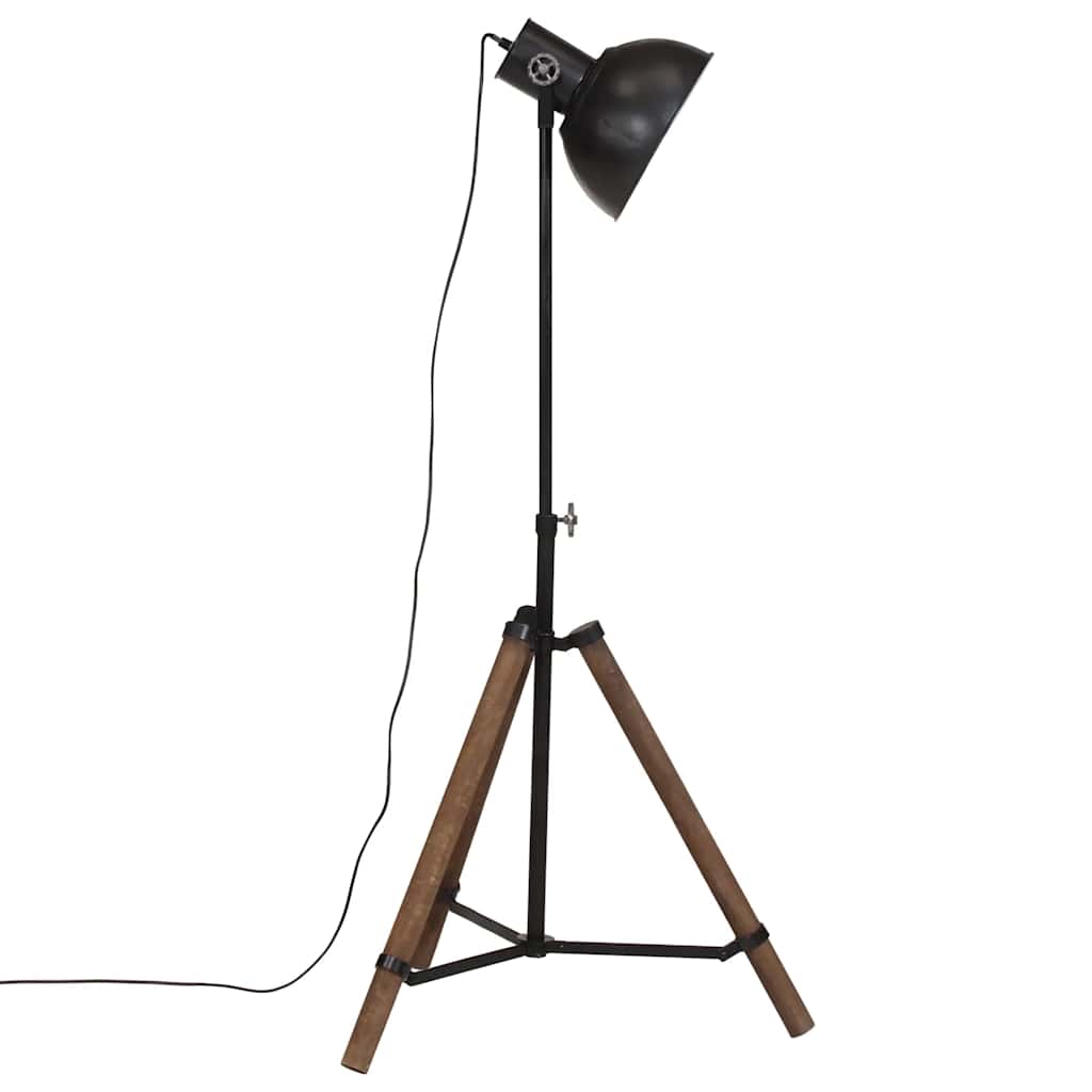 gulvlampe 75x75x90-150 cm 25 W E27 sort