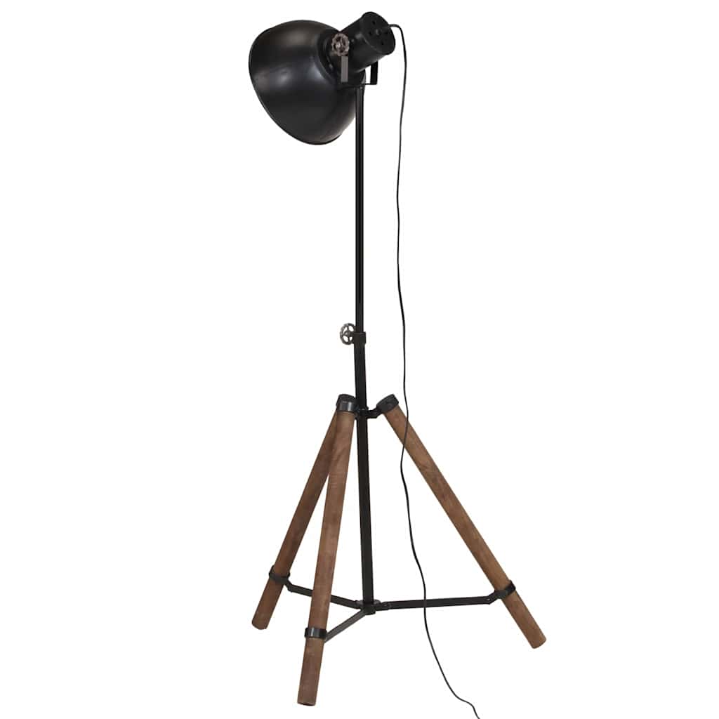 gulvlampe 75x75x90-150 cm 25 W E27 sort