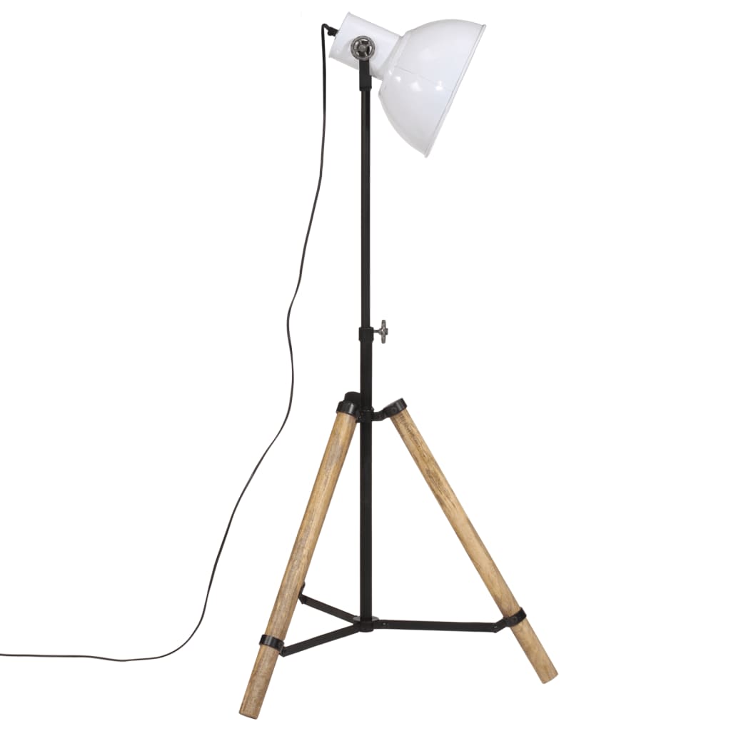 gulvlampe 75x75x90-150 cm 25 W E27 hvid