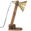 skrivebordslampe 23x13x52 cm 25 W E27 antik messingfarve