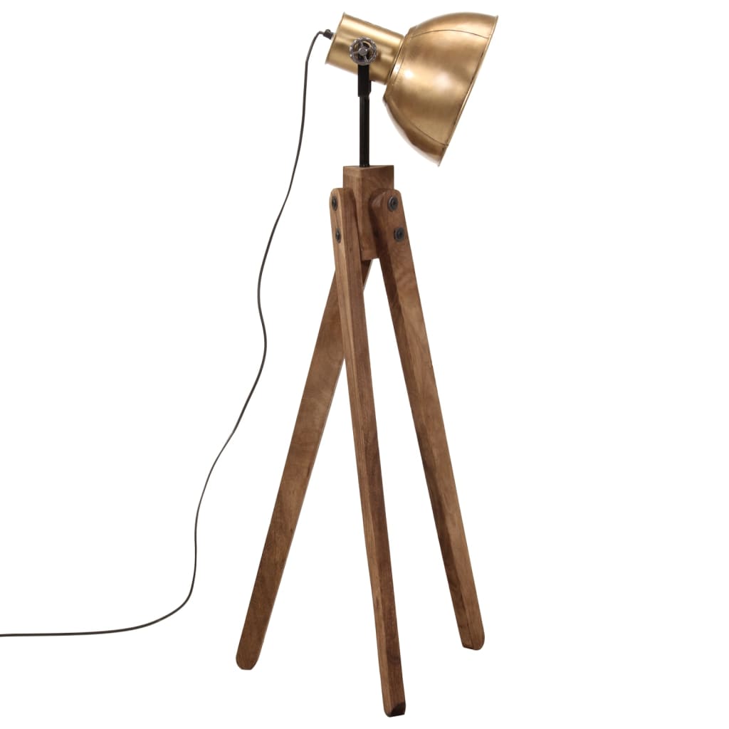 gulvlampe 45x45x120 cm 25 W E27 antik messingfarve