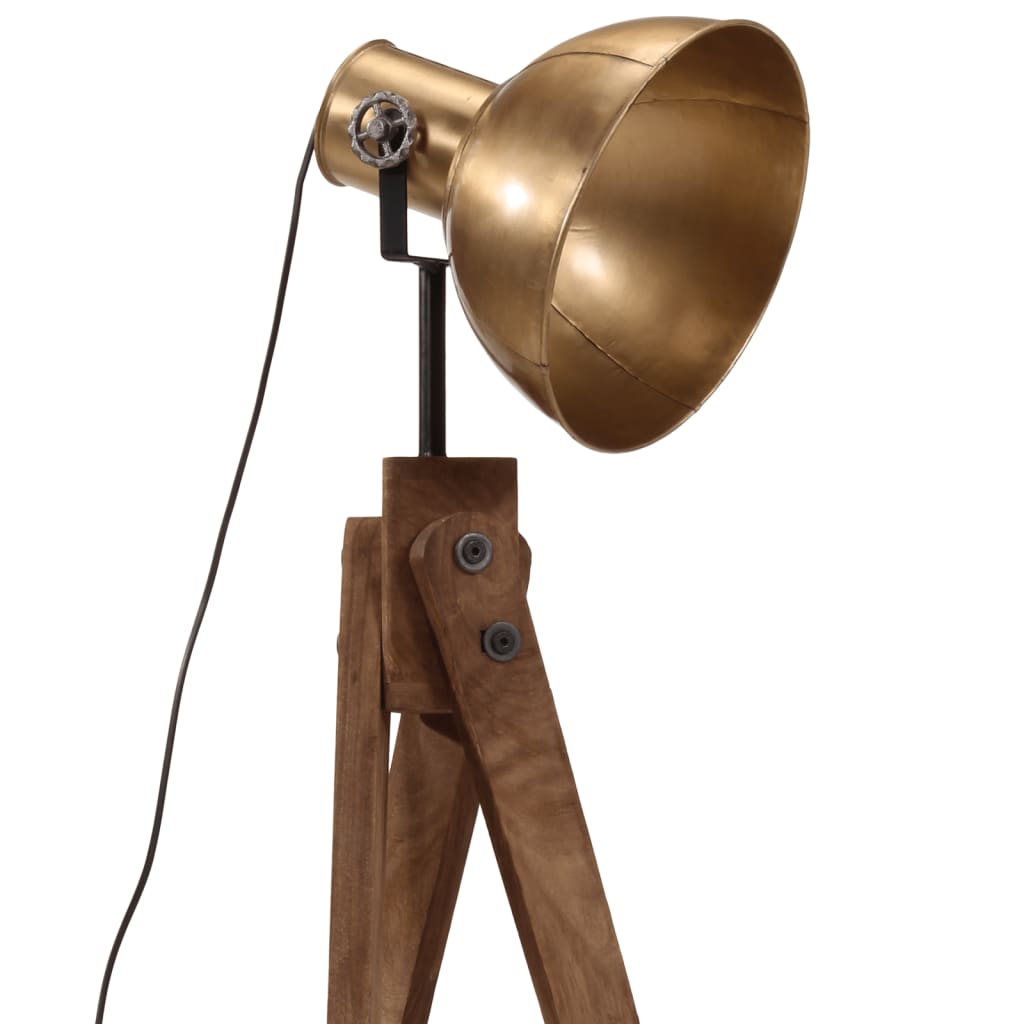 gulvlampe 45x45x120 cm 25 W E27 antik messingfarve