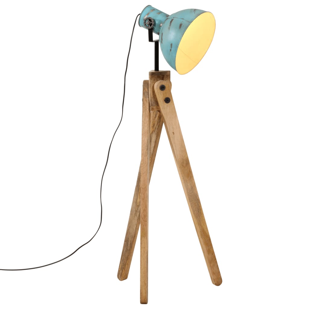 gulvlampe 45x45x120 cm 25 W E27 rustik blå billede