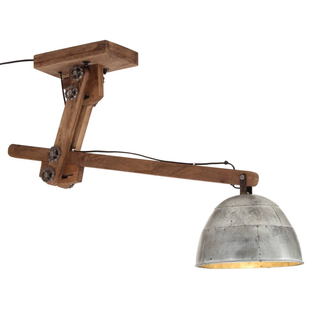 loftlampe 105x30x65-108 cm 25 W E27 vintagesølv billede