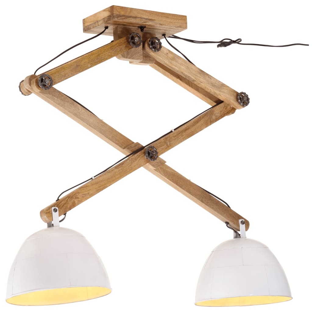loftlampe 29x18x85 cm 25 W E27 hvid billede
