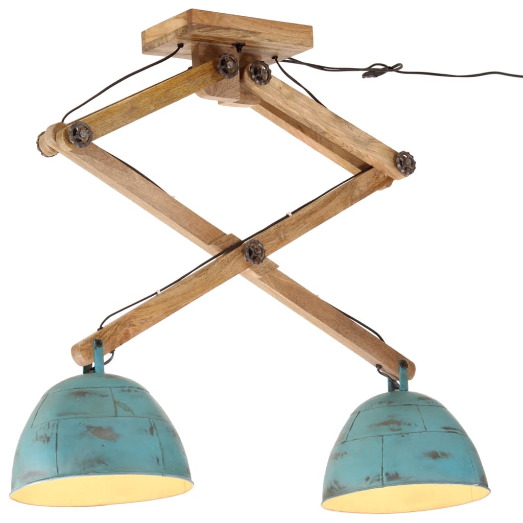 loftlampe 29x18x85 cm 25 W E27 rustik blå billede