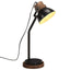 skrivebordslampe 25 W 18x18x60 cm E27 sort