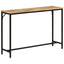 konsolbord 110x30x75 cm massivt ru mangotræ og jern