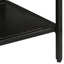 konsolbord 110x30x75 cm massivt ru mangotræ og jern