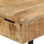konsolbord 105x35x75 cm massivt ru mangotræ og jern
