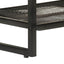 skobænk 110x35x45 cm massivt akacietræ og jern