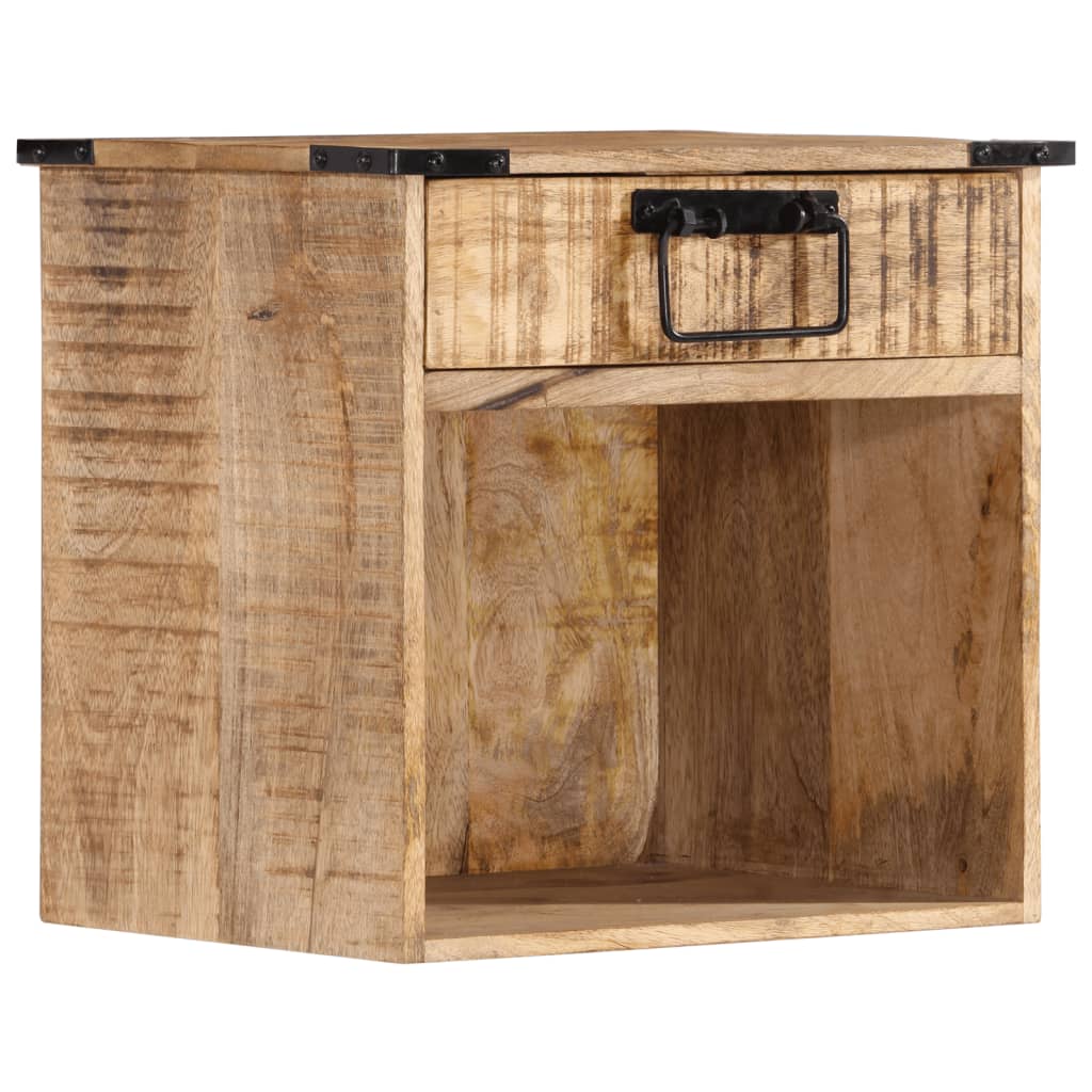 sengebord 40x30x37 cm massivt mangotræ