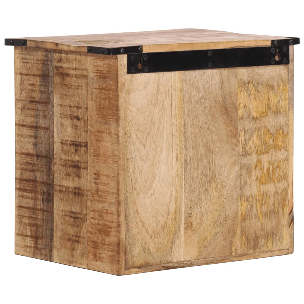 sengebord 40x30x37 cm massivt mangotræ