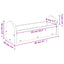 kaninfoderautomat 28x10x10 cm massivt fyrretræ