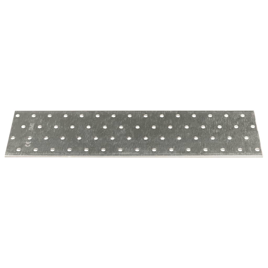 perforerede plader 20 stk. 2 mm 300x80 mm galvaniseret stål