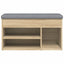 skobænk 82x32x45,5 cm konstrueret træ sonoma-eg