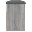 skobænk 82x32x45,5 cm konstrueret træ grå sonoma-eg