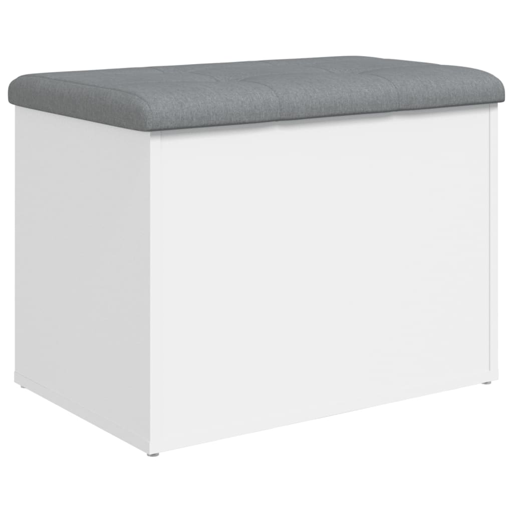 opbevaringsbænk hvid 62x42x45 cm konstrueret træ