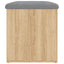 opbevaringsbænk Sonoma eg 62x42x45 cm konstrueret træ