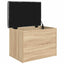 opbevaringsbænk Sonoma eg 62x42x45 cm konstrueret træ