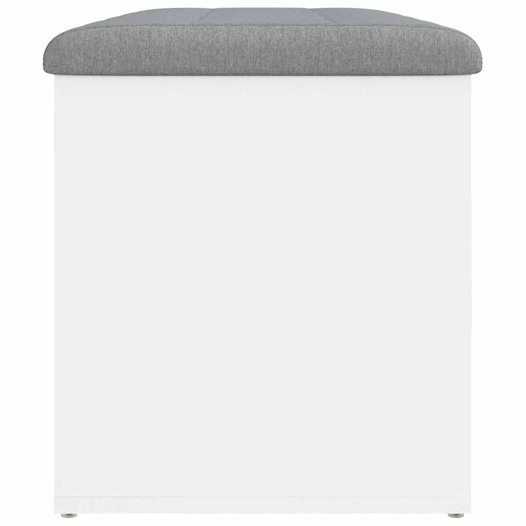 opbevaringsbænk hvid 82x42x45 cm konstrueret træ