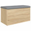 opbevaringsbænk Sonoma eg 82x42x45 cm konstrueret træ