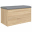 opbevaringsbænk Sonoma eg 82x42x45 cm konstrueret træ
